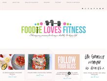 Tablet Screenshot of foodielovesfitness.com
